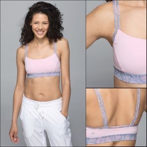 Lululemon Straight Up Bra Blush Quartz Sports Bra